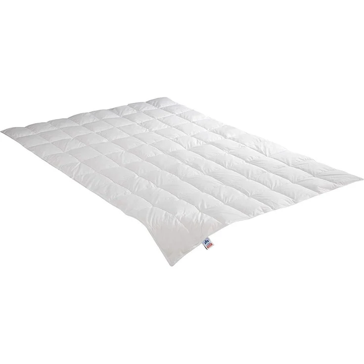 Irisette Daunendecke Edda warme Winterdecke, aus 100% Baumwolle 90% Daunen, 10% Federn mit Aufbewahrungstasche, 135x200 cm, weiß – Bild 4