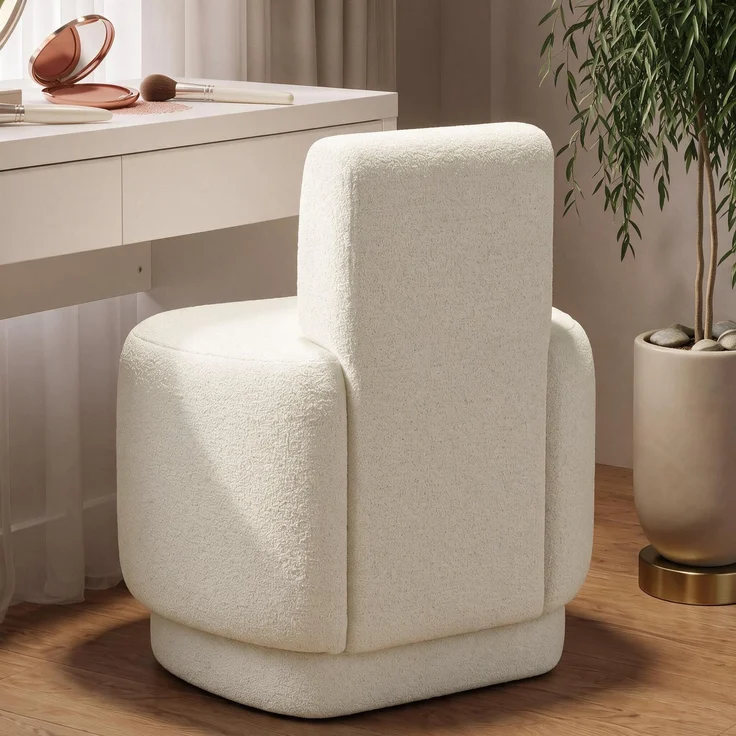Hanah Home 'Guess - Off White' Ohrensessel, Cremefarben, 51 x 63 x 63 cm – Bild 4