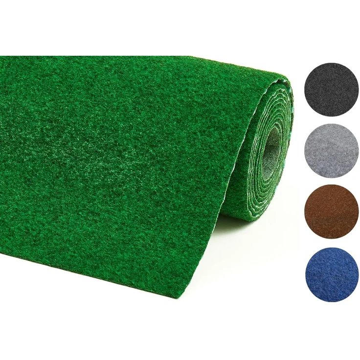 misento Kunstrasen Easy, Outdoor Rasenteppich, 200x350 cm, Grün | Balkonteppich, 4mm, Nadelfilz Kunstrasenteppich für Balkon, Terrasse und Camping, Outdoor Teppich