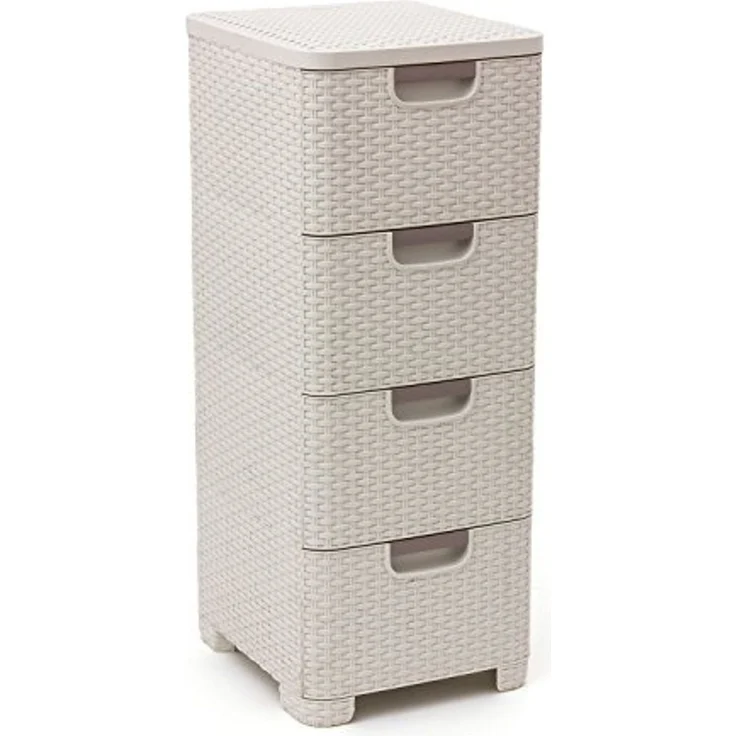 Curver Badregal, Regal mit 4 Schubladen Curver Style – Bild 1