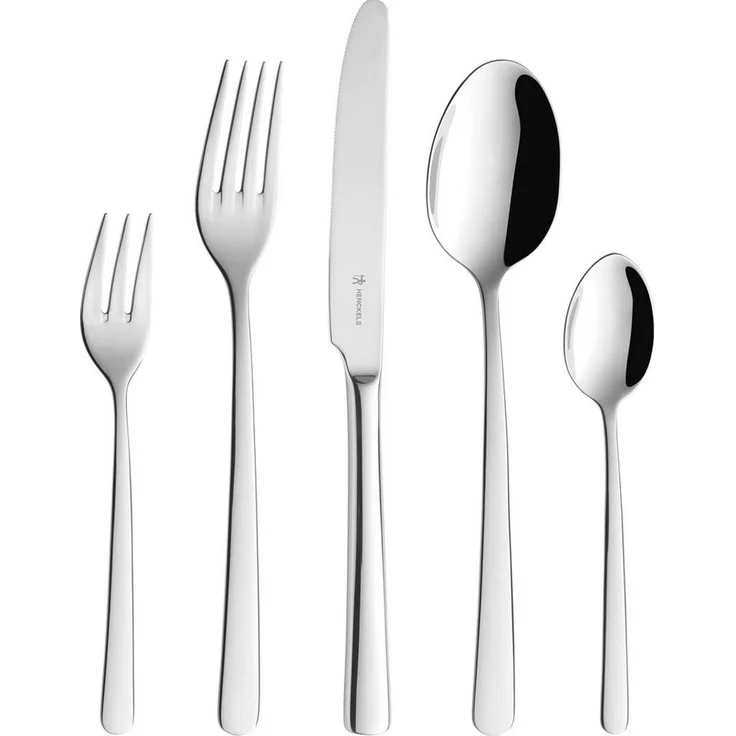 HENCKELS by ZWILLING Besteck-Set Serenity (60-tlg), 12 Personen, Edelstahl, 18/10 Edelstahl, Poliert, Spülmaschinengeeignet – Bild 1