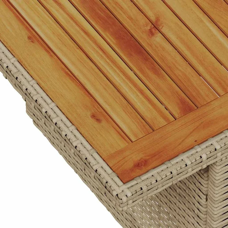 vidaXL Garten-Sofa-Set mit Speicher 6 pcs Beige Poly Rattan 3358058 – Bild 10