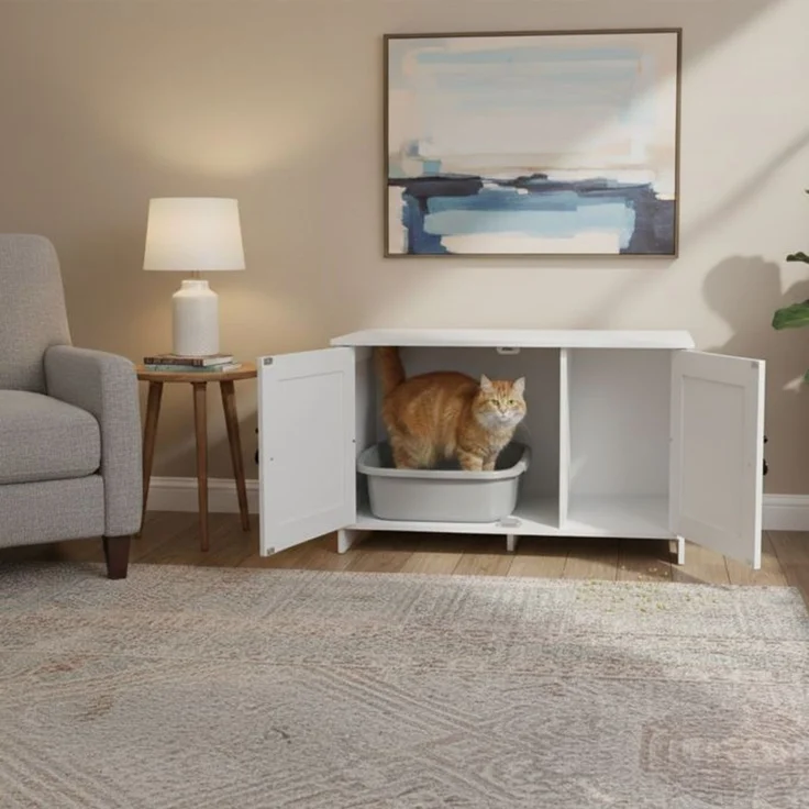Relaxdays Katzenschrank für Katzenklo – Bild 5
