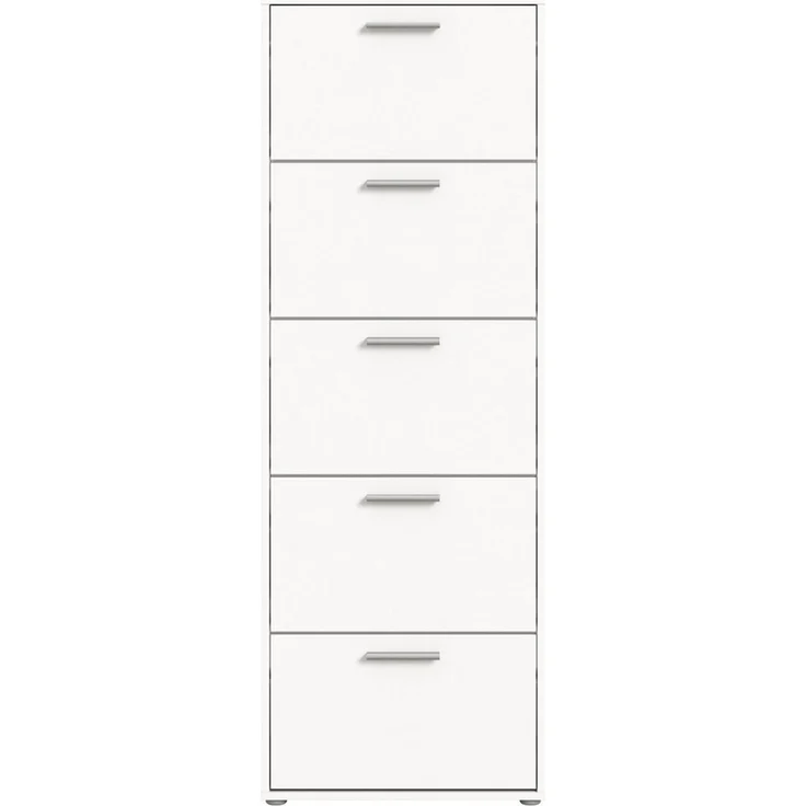 Stella Trading SAM Schuhkipper in Weiß - Praktisches Schuhregal Schuhschrank zur platzsparenden Aufbewahrung von Schuhen - 59 x 169 x 17 cm (B/H/T) – Bild 2