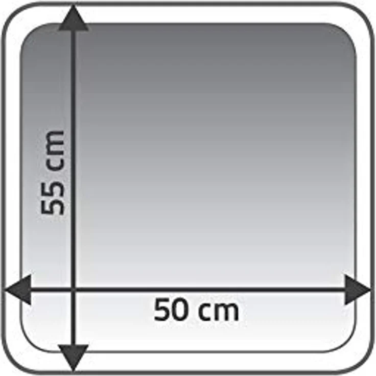 Ridder Badematte La Ola grau, Höhe 55 mm, 100% Polyester-Microfaser – Bild 4
