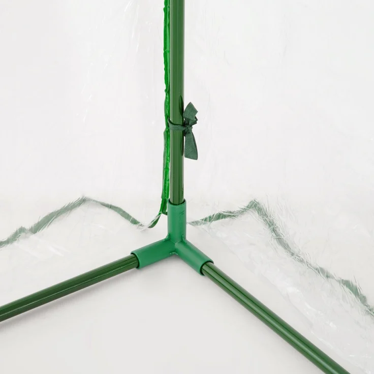 Outsunny Gewächshaus, Kunststoff, Stahl, Transparent, 200L x 100B x 80H cm – Bild 8