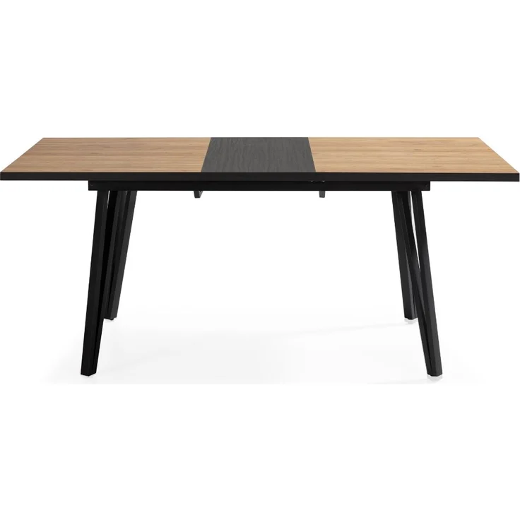 Calicosy Ausziehbarer Tisch von 140 bis 180 cm mit schwarzen Metallbeinen - CLEO - Helles Holz – Bild 5