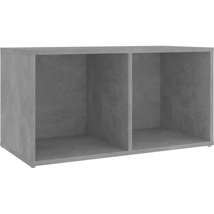 4 pcs TV-Schrank, Fernsehschrank Betongrau 72x35x36,5 cm Holzwerkstoff – Bild 4
