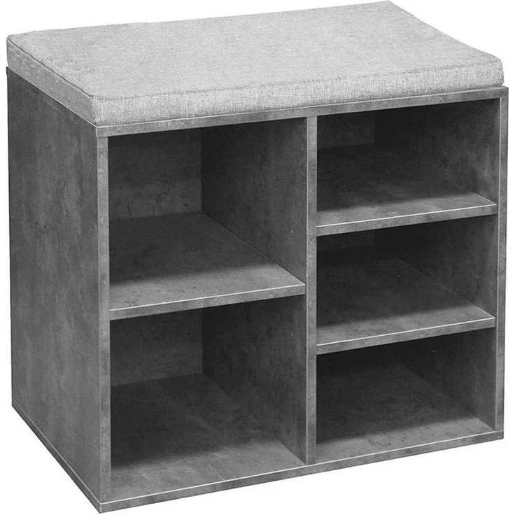 HTI-Line Schuhbank Schuhbank Katja5 (Stück, 1-St, 1 Schuhbank mit Sitzauflage), Schuhregal 5 Fächer – Bild 3