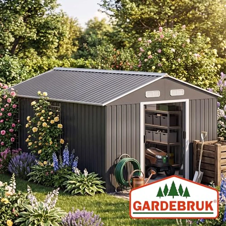 GARDEBRUK® XXXL Gerätehaus mit Fundament Kantenschutz – Bild 9