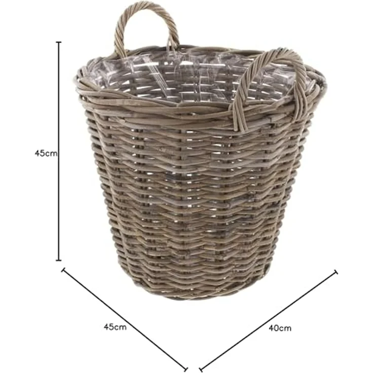 Pflanzkorb Blumenkorb Blumentopf Pflanzentopf Korb Übertopf Blumenkübel – Bild 7