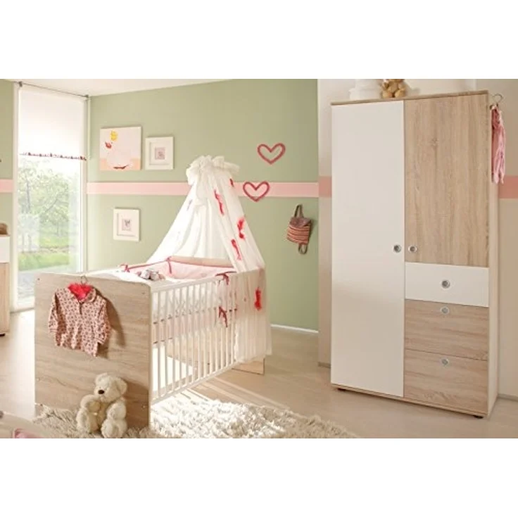 Bega 'WIKI' 4-tlg. Babyzimmer-Set sonoma eiche/sägerau – Bild 2