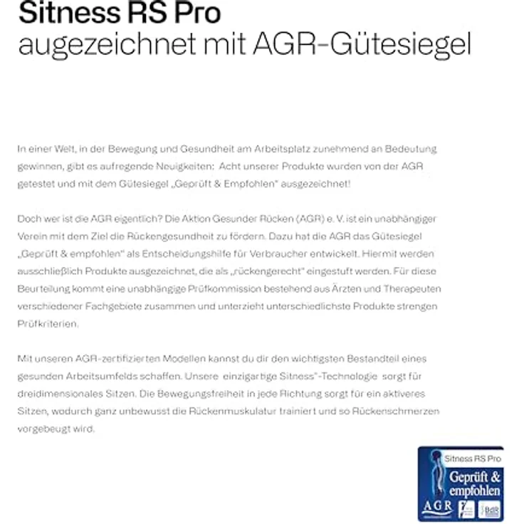 Topstar Sitness RS Pro AGR schwarz/anthrazit-schwarz – Bild 8