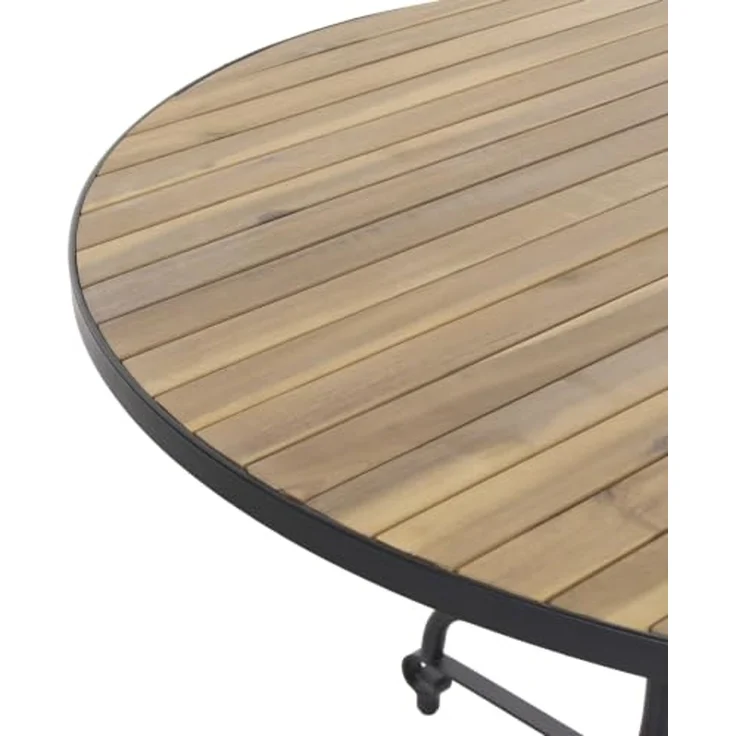 Gartentisch LASCARI 120 cm 120 cm Akazienholz Hellbraun – Bild 5