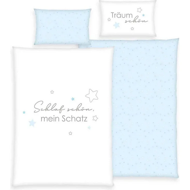Baby Best Kinderbettwäsche – Kleiner Schatz - 100x135cm + 40x60cm, 100% Baumwolle – Bild 1