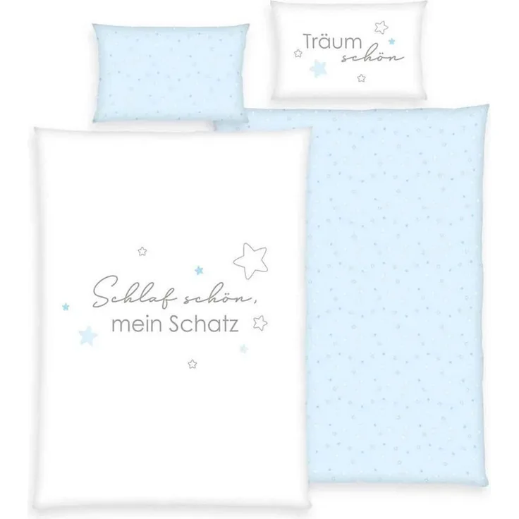 Baby Best Kinderbettwäsche – Kleiner Schatz - 100x135cm + 40x60cm, 100% Baumwolle