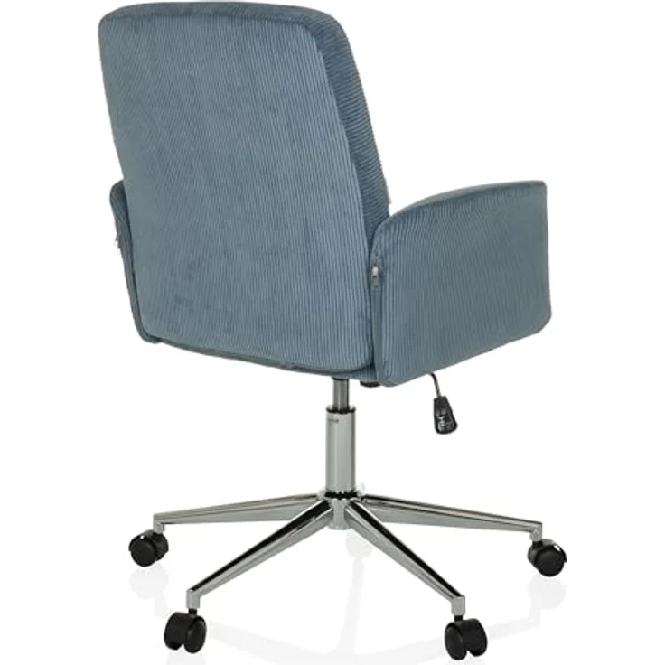 MID.YOU Drehstuhl Blaugrau, Textil, ergonomische Rückenlehne, Armlehnen, 70 cm – Bild 7