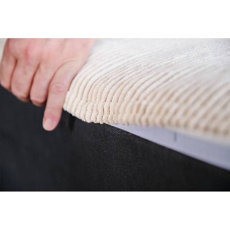 KAWOLA Modulsofa WIOLO SOFT 5 Module 5 Rückenkissen Cord cremeweiß 84 x 222 x 333 cm – Bild 8