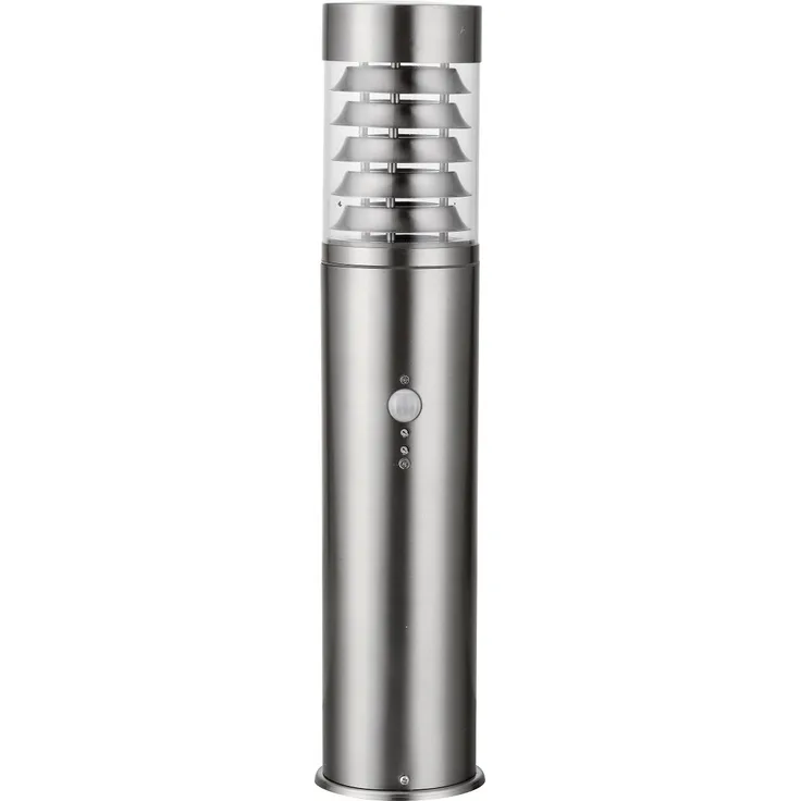 Heitronic 36892 LED Sockelleuchte Saturn 500mm Edelstahl mit Bewegungsmelder