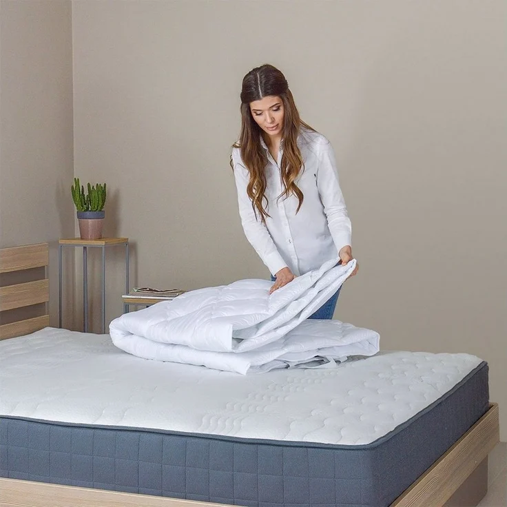 Matratzenschoner Matratzenschoner Matratzenschutz Matratzenauflage SEI Design, Bettauflage - ergonomisch gesteppt, Befestigung wie Spannbettlaken – Bild 2