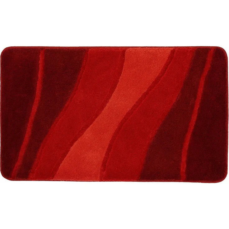 MEUSCH Badematte Ocean, Höhe 23 mm, rutschhemmend beschichtet, fußbodenheizungsgeeignet, Kunstfaser, Badteppich, Wellen Design, mit Farbverlauf, Hoch-Tief Effekt, waschbar – Bild 3