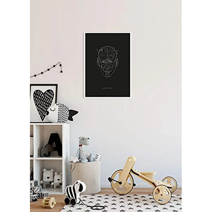 Komar Wandbild | Star Wars Lines Dark Side Maul | Kunstdruck, 40 x 50 cm, fotorealistische Druckqualität, ohne Rahmen, für Kinder- und Jugendzimmer – Bild 2