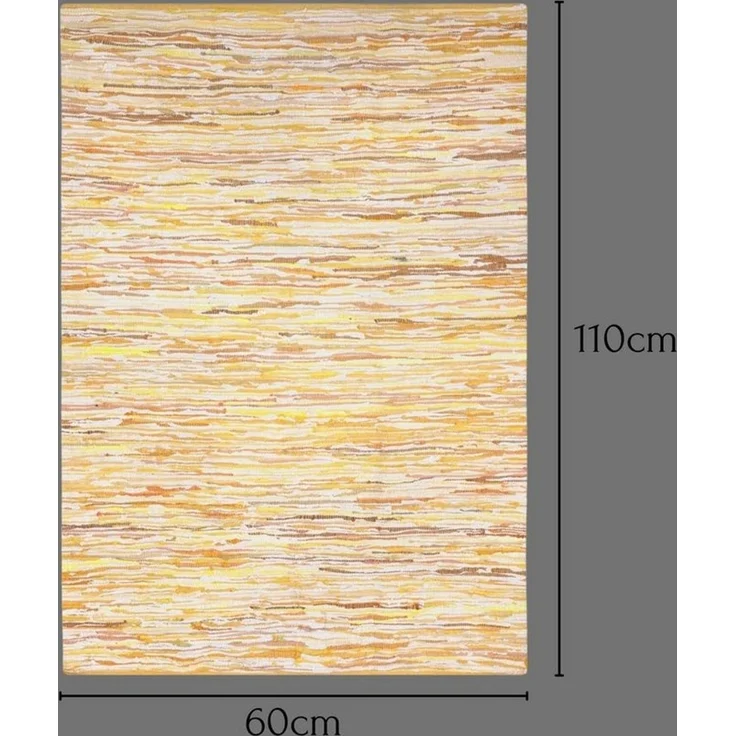 Wohnando Teppich MY-RUG Rajesh, Chindi-Teppich 110x60cm, rechteckig, Höhe: 10 mm, aus recycelten Baumwollresten, Fleckerl, handgewebt, wendbar – Bild 4