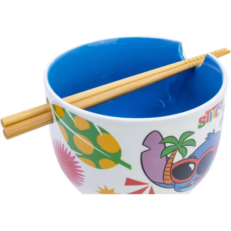 Disney Stitch Keramik Ramen Bowl mit Stäbchen Set in Geschenkverpackung – Bild 2