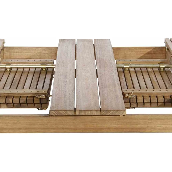 Gartentisch >FALUN< ausziehbar bis 201,3cm in natur geölt, Akazienholz - 150/175,8/201,3x74x100cm (BxHxT) – Bild 5