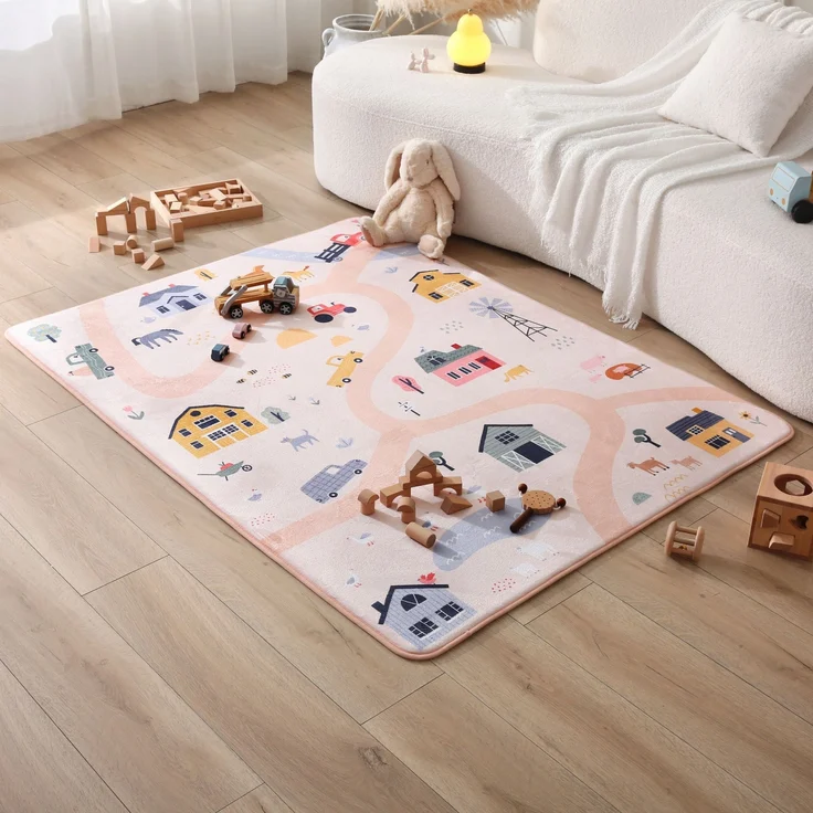 Hakuna Matte Kinderteppich Wolkenweiche Spielmatte Baby 160x120x1,5cm – Kinderzimmer Teppich, Höhe: 15 mm, Leicht, Rutschfest, Waschbar – Bild 7