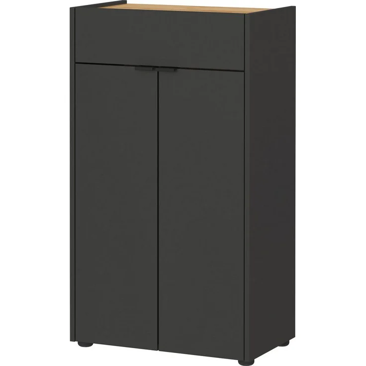 Germania Kommode 4499-549 GW-Forano, in Graphit/Navarra-Eiche-Nb, mit Tür- und Schubladendämpfung, 60 x 98 x 34 cm (BxHxT) – Bild 5