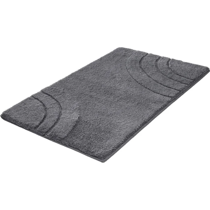 Kleine Wolke Badematte »Saturn«, Höhe 25 mm, rutschhemmend beschichtet, fußbodenheizungsgeeignet, Polyacryl, rechteckig, Badteppich, Uni Farben, modernes Design, Hoch-Tief Effekt – Bild 3