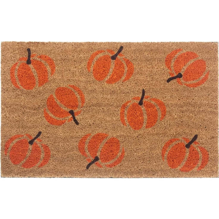 HANSE Home Fußmatte Mix Mats Kokos Pumpkins, Türmatte, rechteckig, Höhe: 15 mm, Kokos, Schmutzfangmatte, Outdoor, Rutschfest, Innen, Kokosmatte, Flur – Bild 1