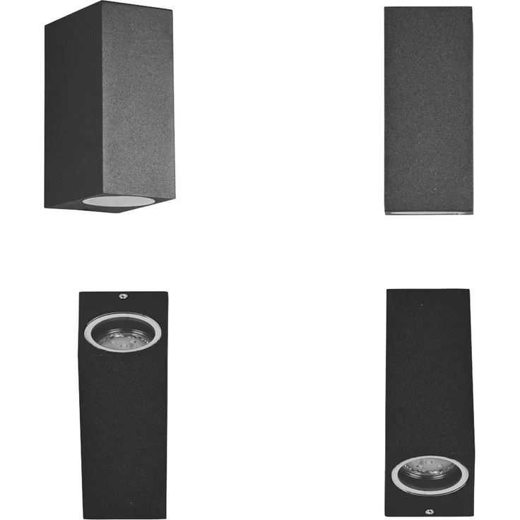 Trio Leuchten Außen-Wandleuchte Roya GU10 anthrazit Up- & Downlight – Bild 12
