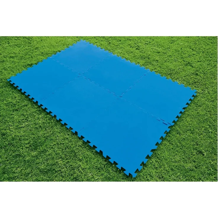 Bestway | Flowclear Pool-Bodenschutzfliesen-Set XL | 18 Stück á 50 x 50 cm | Blau | idealer Schutz für Pool und Rasenfläche – Bild 7
