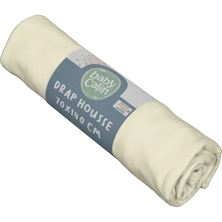 Babycalin Spannbettlaken elfenbein 70x140