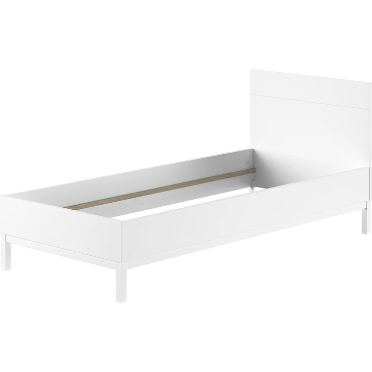 2-tlg. Schlafzimmerset Eva 206.4 x 90.0 x 95.8 cm Kiefer MDF Weiß – Bild 3
