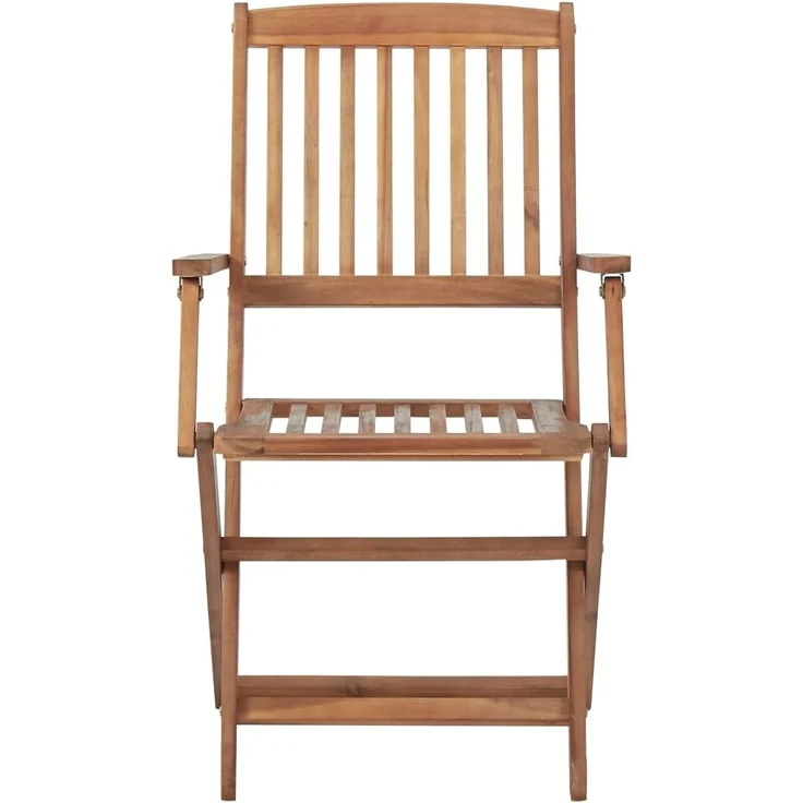 vidaXL Klappbare Gartenstühle 6 Stk. mit Kissen Massivholz Akazie 3074954 – Bild 4
