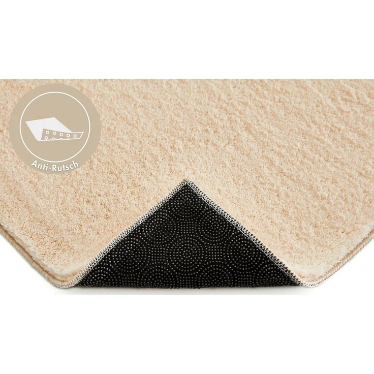 Andiamo Badematte Arezzo, Höhe 16 mm, rutschhemmend beschichtet, fußbodenheizungsgeeignet, schnell trocknend, Polyester, rechteckig, Uni Farben, auch in rund und als 2er Set erhältlich – Bild 3