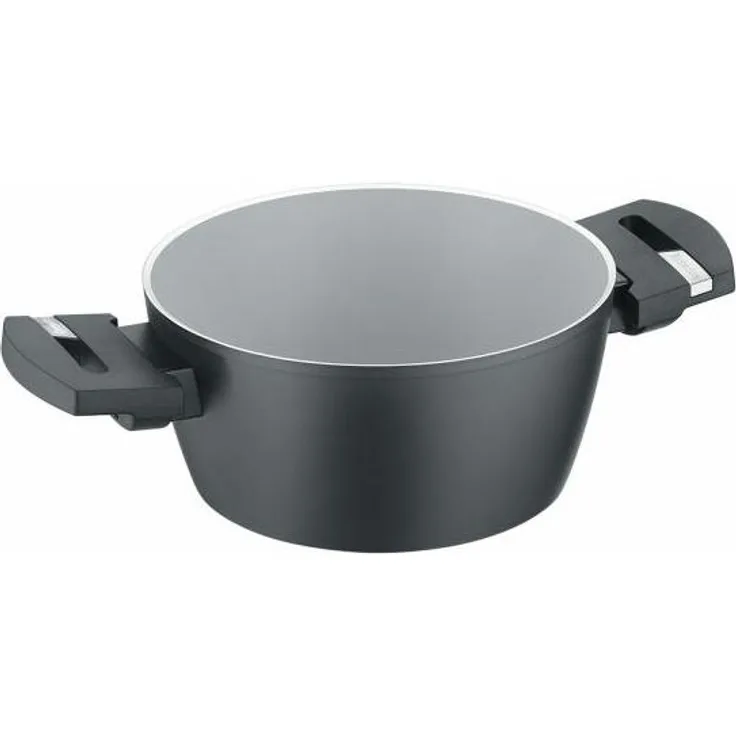 Berndes b. perfect Kochtopf, Topf, Schmortopf, Induktionsgeeignet, Aluminium geschmiedet, Schwarz, Ø 20 cm, 0002570720