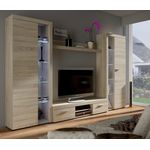 Wohnwand Rumba XL Sonoma Eiche matt