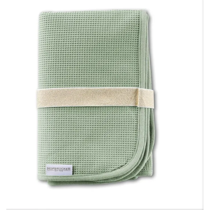 Hofbrucker® Windeltasche, Wickeltasche mit Wickelunterlage für unterwegs, faltbare Wickelclutch mit Organizer für Windeln & Feuchttücher, Abwischbar, Must Have für die Baby Erstausstattung (Salbei)