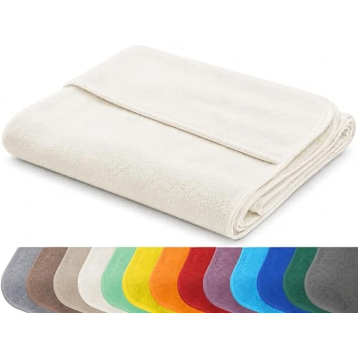 Brandsseller Schonbezug für Gartenliege, Strandliegenauflage, Frottee Schonbezug, 100% Baumwolle (ca. 75x200 cm, Anthrazit) – Bild 8