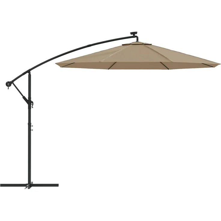 vidaXL Ersatzbezug für Ampelschirm Taupe 300 cm 313806 – Bild 4