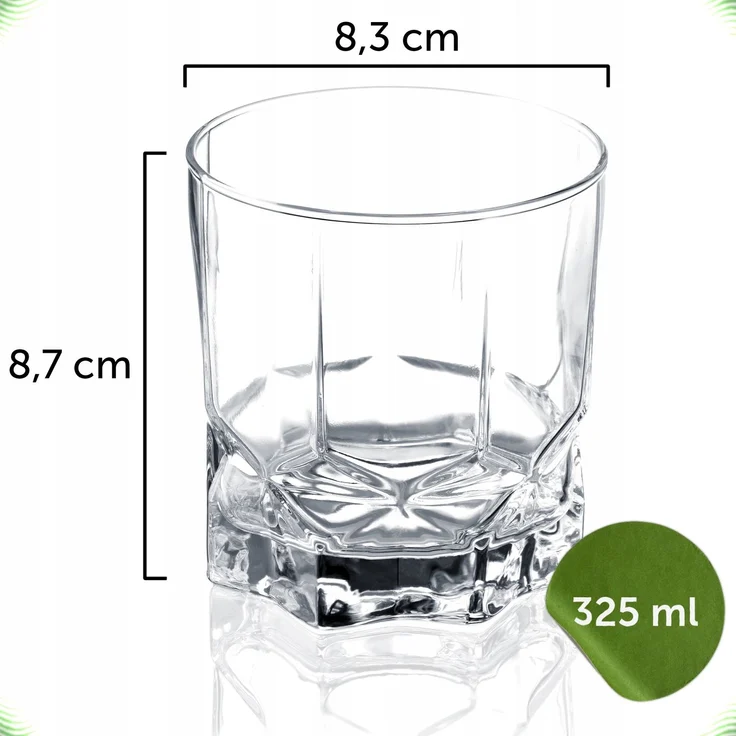 KADAX 6x Trinkgläser für Saftgetränke 325ml Glasset Literatki – Bild 3