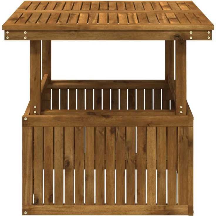 vidaXL Gartenkaffee Tisch aus massivem Akazienholz höhenverstellbar 901243 – Bild 5