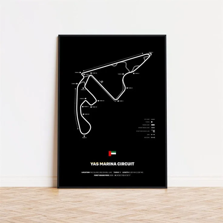 Poster Formel 1 Rennfahrer Legenden Unterschiften · Deko Print ohne Rahmen - H / 40x50 cm