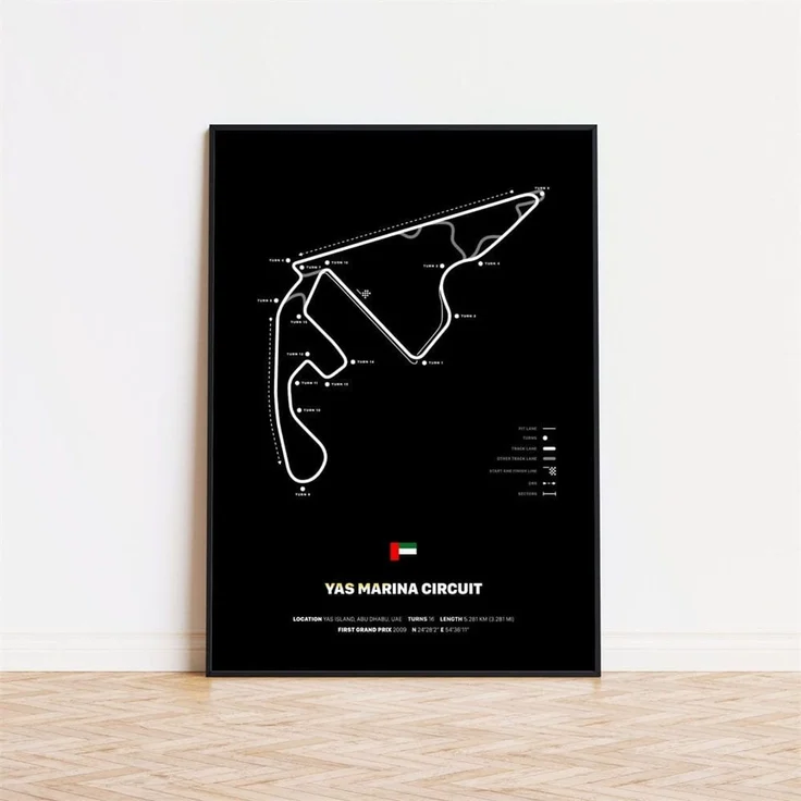 Poster Formel 1 Rennfahrer Legenden Unterschiften · Deko Print ohne Rahmen - H / 40x50 cm