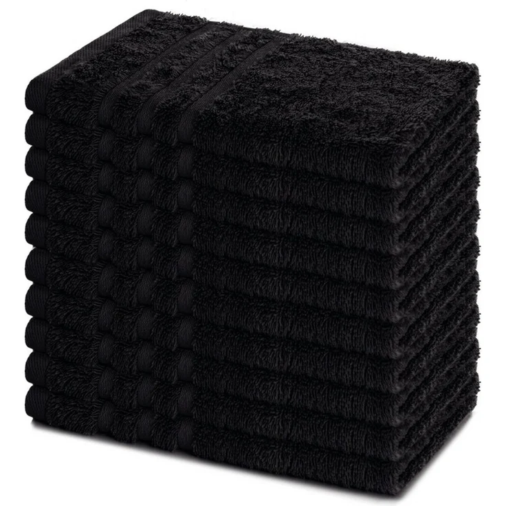 Lavea Gästehandtücher 30x50 cm, 10er Set Gästehandtuch, Elena-Frottee Handtuch, Gästetuch, (Set, 10-St), 500 g/m² Frottier, weich & saugstark, pflegeleicht – Bild 1