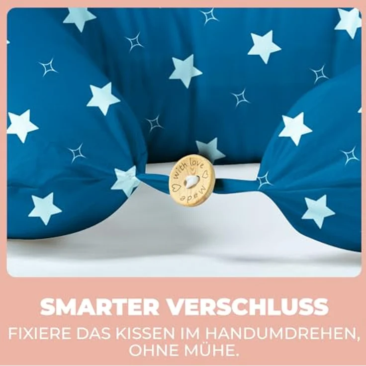 Stillkissen Schwangerschaftskissen XXL 200x70cm Lagerungskissen für Baby/Erwachsene Kissen für Schwangere Seitenschläferkissen mit Bezug aus Baumwolle Ergonomisch & Multifunktional 100% Waschbar – Bild 4